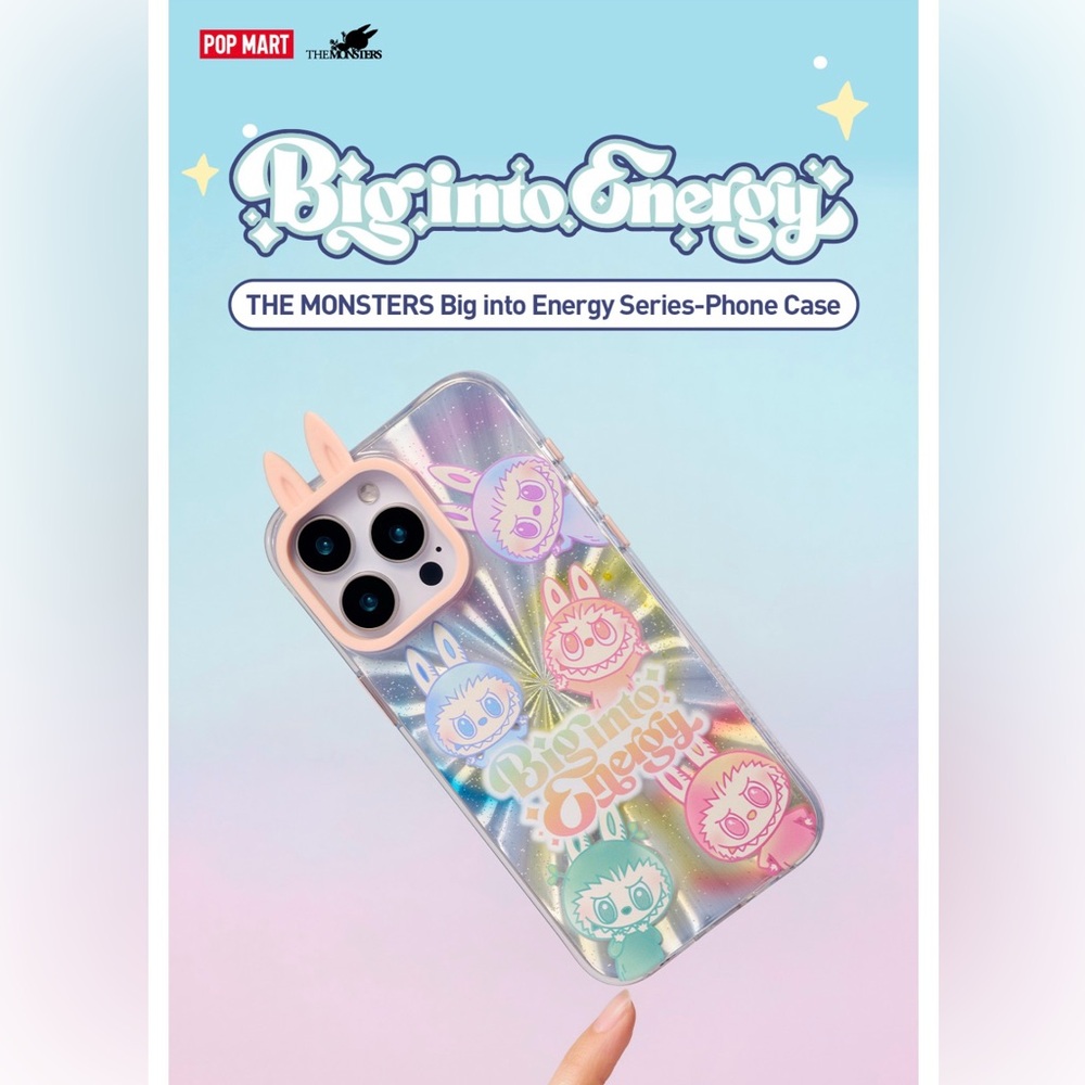 Labubu Big into Energy series 15 Pro Max iphone case